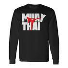 Muay Thai Thai Boxing Langarmshirts