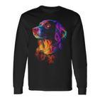 Munsterlander Dog Graphic Pet Colourful Munsterlander Langarmshirts