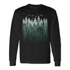 Nature Outdoor Treesintage Forest Langarmshirts