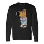 My New Character Double Stylish Chill Guy Meme Langarmshirts