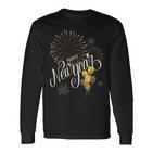 New Year's Eve Fireworks Happy New Year 2024 Langarmshirts