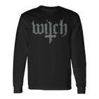 Occult Witch Satan Gothic Grunge Satan Devil Witch Langarmshirts