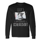 Official Cat Sleep Personalised Name Lilly Langarmshirts