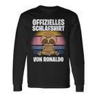 Official Ronaldo Sleep Personalised S Langarmshirts