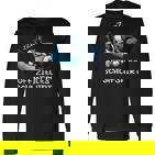 Offizielles Schlaf Boston Terrier Hund Hunde Liebhaber Langarmshirts