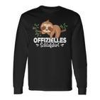 Offizielles Schlaf Faultier S Langarmshirts