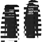 Overworked & Underfucked Lustig Spruch Sarkastische Arbeit Langarmshirts