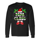 Papa Claus Outfit Christmas Family Christmas Langarmshirts