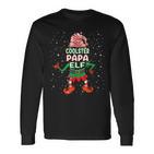 Papa Elf Outfit Christmas Family Elf Christmas Xmas Langarmshirts