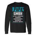 Papa Gmbh Firma Saying Business Father Family Langarmshirts