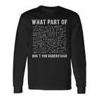 What Part Of Don't You Understand Maths Langarmshirts