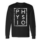 Physio Minimalism Physiotherapist Langarmshirts