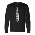 Piano Pianist Keyboard Tie Langarmshirts