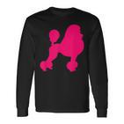 Pink Poodle Langarmshirts