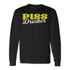 Piss Drinker Naughty Bdsm Urine Fetish Langarmshirts