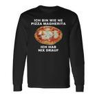 Pizza Margherita Langarmshirts