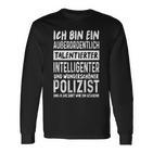 Police Officer Intelligent Beautiful Police Langarmshirts