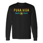 Puraida Costa Rica Sea Beach Sun Way Of Life Summer Langarmshirts