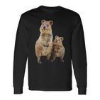 Quokka Australian Quokka With Baby Langarmshirts