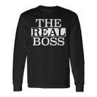 The Real Boss  Langarmshirts