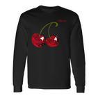 Red Cherry Cherry Cherry Langarmshirts