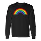 Regenbogen Mit Schönen Bunten Farben Retrointage Langarmshirts