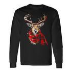 Reindeer Graphic Illustration Reindeer Langarmshirts