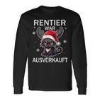 Reindeer Was Out Sold Cats Christmas Langarmshirts