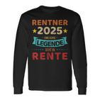 Rentner 2025 Legend Retirement For Grandpa Langarmshirts