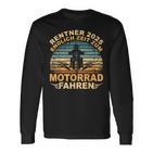 Rentner 2025 Motorrad Motorsport Motorradfahrer Rente Langarmshirts