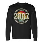 Retro 16 Yearsintage 2007 Limited Edition 16Th Birthday Langarmshirts