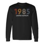 Retro 36 Yearsintage 1985 Limited Edition 36Th Birthday Langarmshirts