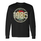 Retro 38 Yearsintage 1985 Limited Edition 38Th Birthday Langarmshirts