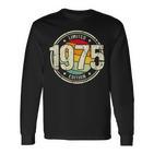 Retro 48 Yearsintage 1975 Limited Edition 48Th Birthday Langarmshirts