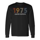 Retro 49 Yearsintage 1975 Limited Edition 49Th Birthday Langarmshirts