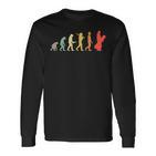 Retro Snowboard Evolution For Snowboarder Langarmshirts