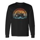 Retro Trekker Farmer Tractor Langarmshirts