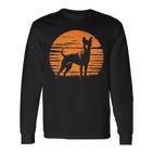 Retrointage Working Kelpie Dog Langarmshirts