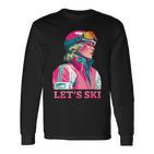 Retrointage Ski 80Er 90Er Jahre Skifahren Outfit Herren Damen Langarmshirts