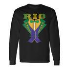 Rio Carnival Costume Brazil Rio De Janeiro Souvenir Langarmshirts