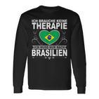 Rio De Janeiro Travel Copacabana Flag Carnival Langarmshirts