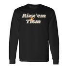 Rizz'em & Tism Autism Autistic Neurodiversity Rizz Langarmshirts