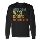 Roger Lustiger Spruch Nameorname Langarmshirts