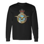 Royal Air Force Raf Uk Military Badge Patch Langarmshirts