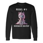 Rule 1 Snout Unicorn Sarcasm Langarmshirts