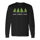 Running Forest Running Parody Sayings Langarmshirts