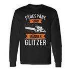 Sägespäne Sind Männerglitzer Lumberjack Forestry Langarmshirts