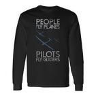 Sailing Flying Pilot Fly Glider Idea Langarmshirts