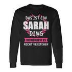 Sarah Name First Name Langarmshirts