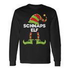 Schnapps Elf Outfit Christmas Family Elf Christmas Langarmshirts